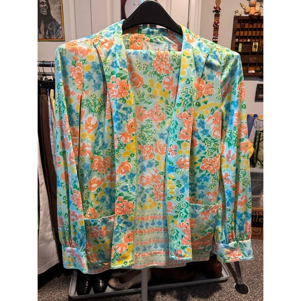 42 Vintage James Kenrob 2 piece floral pants and jacket